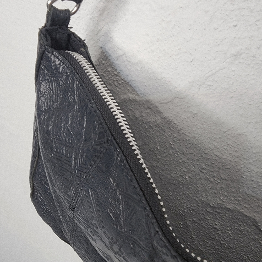 Day & Mood Black Embossed Leather Crossbody - Picture 7 of 15